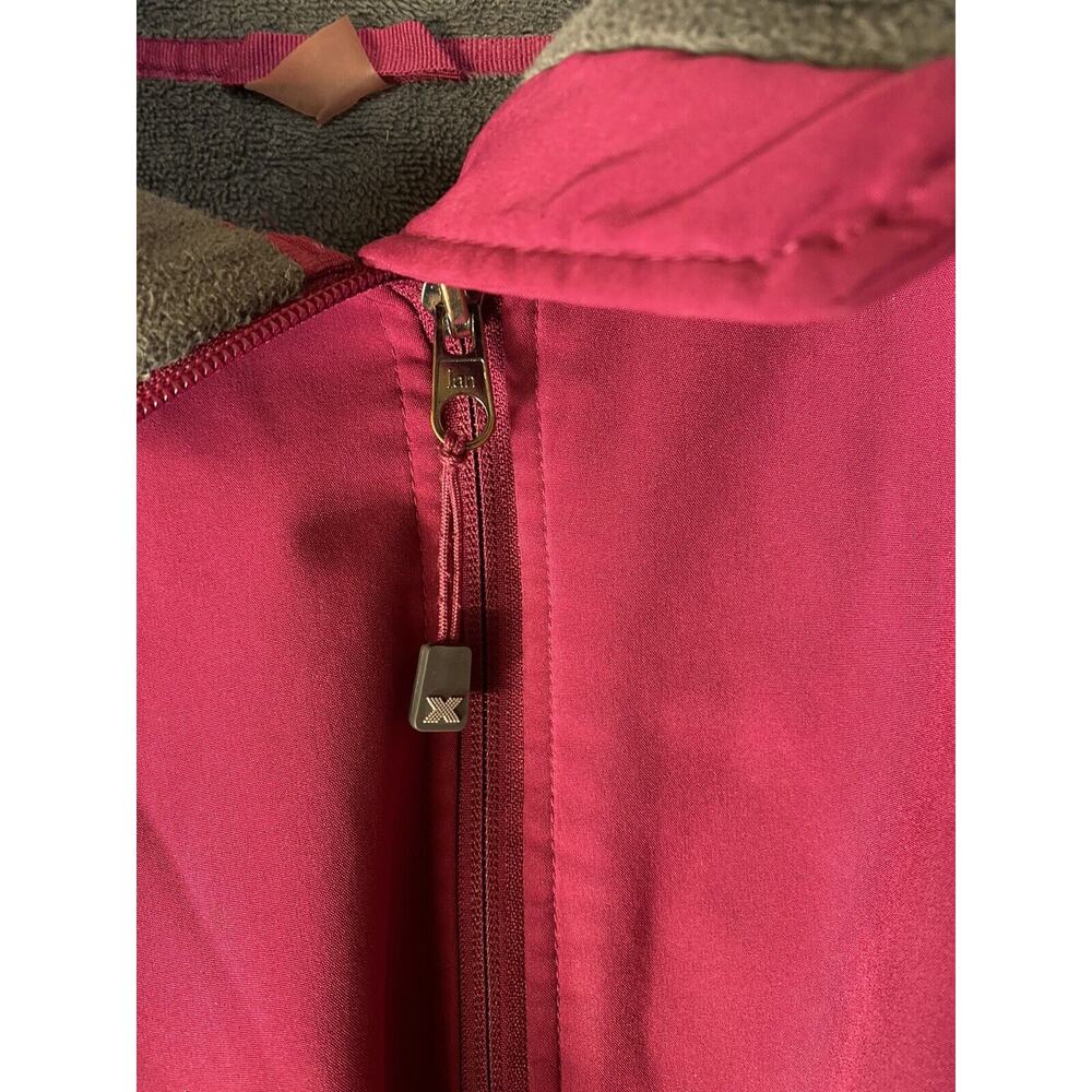 WMS Xersion Performancewear SZ XL Magenta/Pink Full Zip Soft Shell Hooded Jacket - Picture 3 of 12